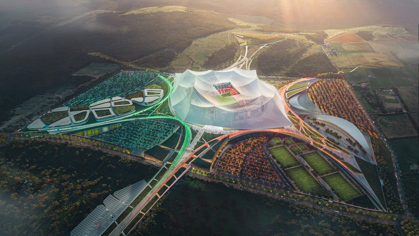 Grand Stade Hassan II — études ATOMAS
